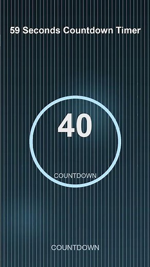 59 Second Timer | Quick Countdown