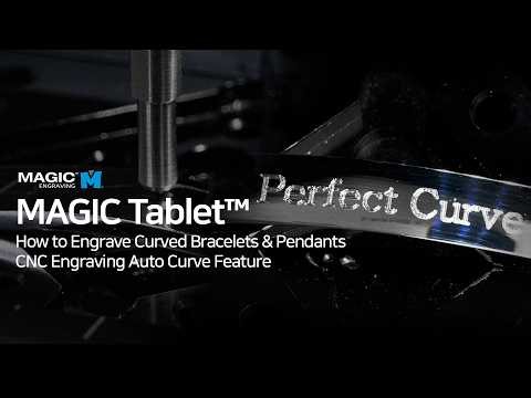 How to Engrave Curved Bracelets & Pendants | CNC Engraving Auto Curve Feature