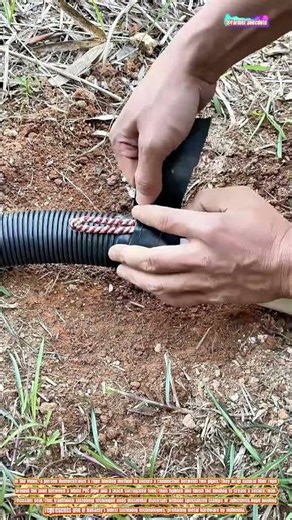Rope Binding Technique for Pipe Connection