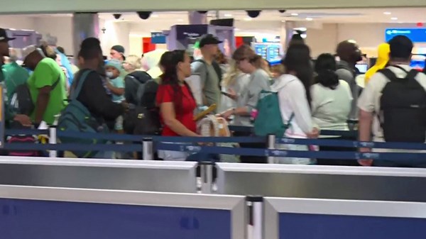 Lines move along at FLL after heavy delays