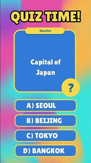 Tokyo or Not Tokyo? Quick Quiz!
