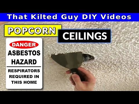 Popcorn Ceiling Dangers. And 5 ways to Remove a Popcorn Ceiling yourself