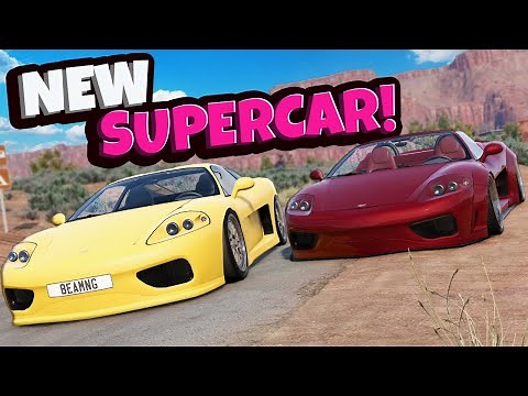 Awesome Fast NEW Supercar & New Channel in BeamNG Drive Mods!