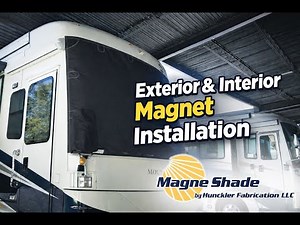 Windshield Shade Install with Upper Exterior Magnets - Magne Shade®