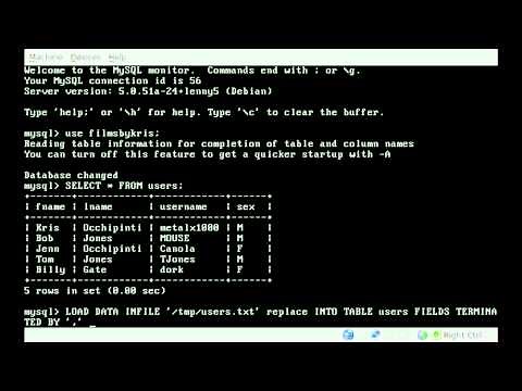 MySQL - Importing Data From CSV - BASH - Linux