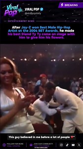 Jay-Z Brings Ty Ty On Stage to Give Him His Flowers at 2004 BET Awards #jayz