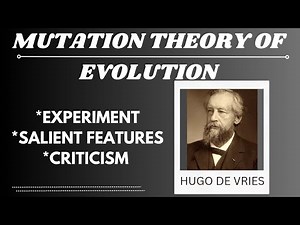 MUTATION THEORY OF EVOLUTION @Wild_Whispersofficial