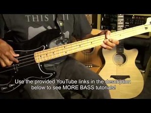 GOOD TIMES Chic Bass Guitar Lesson Bernard Edwards - Rapper's Delight Riff ‪@EricBlackmonGuitar‬