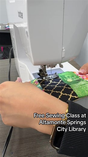"Let's Get Sewing" free class at Altamonte Springs City Library. Lea... | Sewing Machine