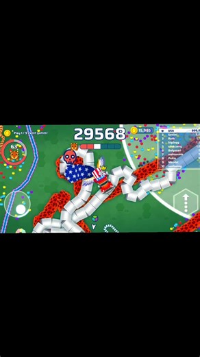 Snake io modmenu shorts gameplay #snakeio #snakegame #snakeshorts #gameplay #usa