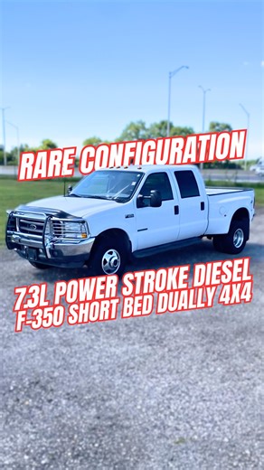 Autoland Outlets on Instagram: "Rare setup: 2002 Ford F-350 7.3L Power Stroke Diesel Crew Cab Short Bed Dually 4x4. #73powerstroke #powerstroke #f350 #dieseltrucks"