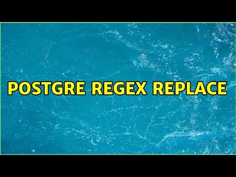 Postgre regex replace
