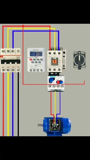 3 phase motor panel wiring connection kaise karen