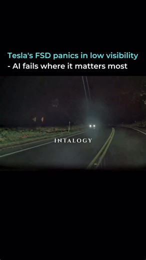 Intalogy™ on Instagram: "Despite billions poured into Tesla Full Self-Driving, the system still struggles with basic scenarios. Federal investigators are reviewing crashes tied to low-visibility conditions across 2.4 million vehicles. In documented cases, FSD panic-brakes unexpectedly or crosses double yellow lines into oncoming traffic to avoid phantom obstacles. The investigation expanded in December 2025 after 62+ complaints showed the system can’t reliably handle fog, dust, or reduced visibi