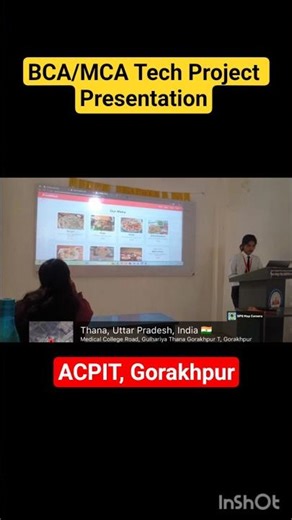 IT Project Presentation | ACPIT Students | BCA/MCA #acpit #shorts #acpitgorakhpur #motivation