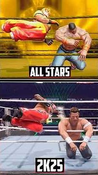 WWE All Stars Vs. WWE 2K25! (Finishers Comparison) #wwe2k25 #shorts