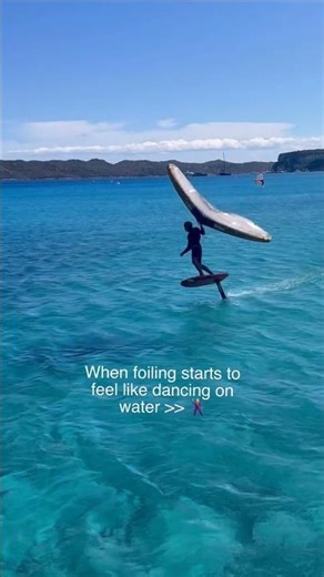 Wing Foiling Like DANCING on Water 🌊✨ #wingfoil