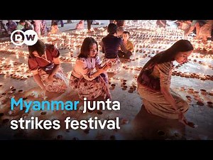 40 killed as Myanmar junta drops bombs on festival protest | DW News
