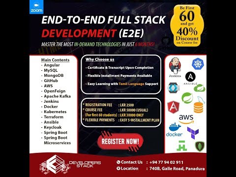 End -To - Full Stack Development Tamil Introduction