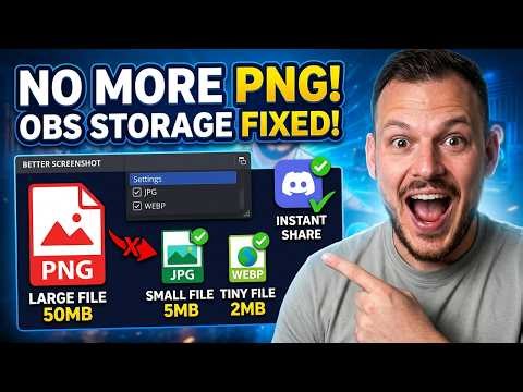 OBS Studio Screenshots Too Large? This Plugin Is HUGE