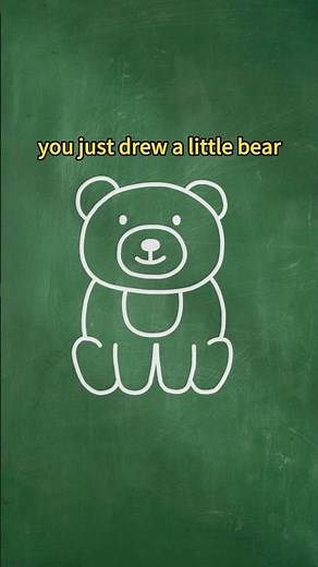 How to Draw a little bear – Easy Step by Step #doodle #drawing #easydrawing