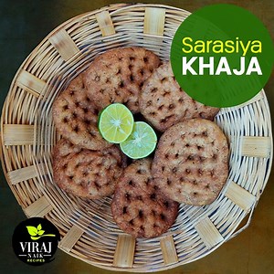 Mango season is here and surti people loves aamras with surati sarasiya khaja. Very flaky and very spicy khaja goes amazingly well with aamras. Sarasiya khaja also served with fresh lime, dash of fresh lime juice make it more tempting. There are two to three ways of making this sarasiya khaja, Today I am sharing such recipe which will give you perfect sarasiya khaja and which has exact same texture and taste like surat's sarasiya khaja. Do try this delicious khaja recipe. | Viraj Naik