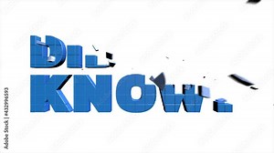 Did You Know Question News Information Trivia 3d Animation