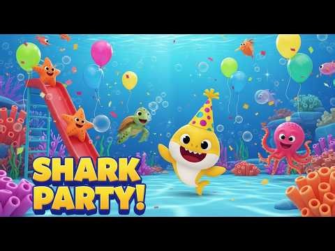 Baby Shark’s Party Park | Fun Kids Dance Song & Colorful Adventure Nursery Rhyme