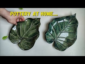 Pottery at Home: How to Make a Real Leaf Impression Dish