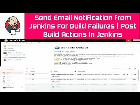 Send Email Notification from Jenkins For Build Failures | Post Build Actions In Jenkins