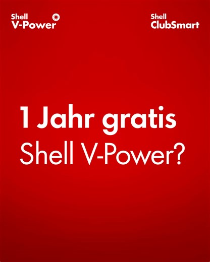 Jetzt Shell V-Power tanken, Shell ClubSmart Karte scannen lassen und mit etwas Glück 1 Jahr gratis Shell V-Power gewinnen. Jetzt teilnehmen: https://go.shell.com/4e6FgkG #ShellVPower #JedeWocheJackpot #ShellGewinnspiel | Shell Deutschland