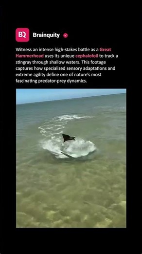 Hammerhead vs. Stingray: The Ultimate Underwater Chase! 🦈🔥