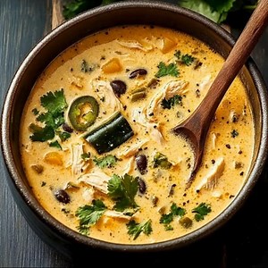 Creamy Chicken Poblano Soup Recipe Ingredients: - 1 tablespoon butter or olive oil - ½ cup finely chopped yellow onion - 1 poblano pepper, chopped with seeds and stem removed - 2 cups cooked shredded chicken - 1 can (15 ounces) black beans, drained - ½ cup frozen corn - 3 cups chicken broth - ½ cup heavy cream - ½ cup shredded cheese - 2 teaspoons fresh lime juice - Chopped fresh cilantro for garnish Seasoning Blend: - ½ teaspoon garlic powder - ½ teaspoon onion powder - ½ teaspoon chili powder 