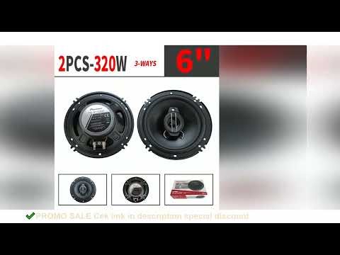 6 Inch 640W(2*320W) 3Way Universal Car Coaxial Auto Music Stereo Full Range Frequency Hifi Speakers