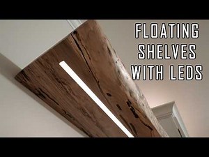 DIY Floating Shelves with Custom LEDs