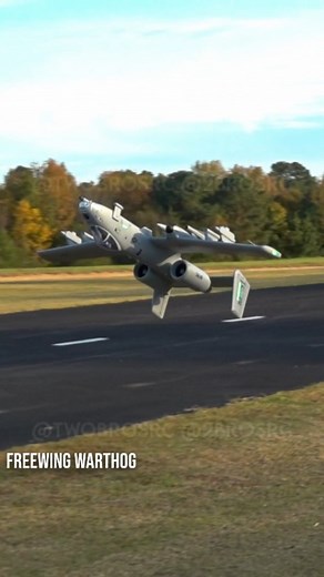 Most A-10s we've flown, outside of the twin 80 Freewing A-10, can perform inverted high alpha. It's astonishing to watch it in person. Afterburners by @kmrcmodel - get a set of the best today! #aviation #rc #rcplane #a10 #warthog | Two Brothers Radio Control