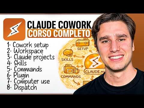 CLAUDE COWORK CORSO COMPLETO: Da ZERO ad Impiegato AI (in 2 h)