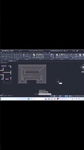 How to draw roof plan in autoCAD