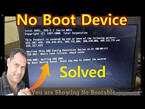 Dell No Boot Device Found || How To Fix No Boot Device Found || No Bootable Device Found Dell