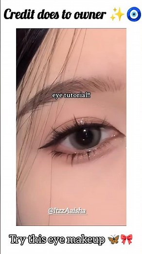 Try this korean eye makeup tutorial🧿🦋 #koreanmakeuptutorial #eyemakeup