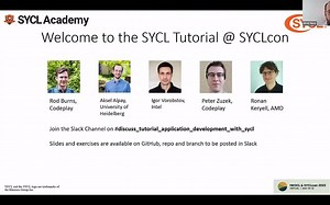 SYCL Tutorial - Application Development with SYCL