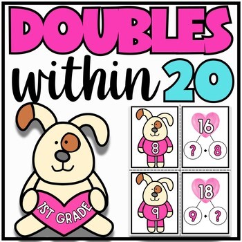 1st Grade Doubles Within 20 Matching Cards | Addition & Subtraction
