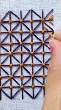 beautiful hand work how to make embroidery design handmade work #artdesign