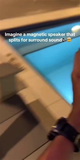 Our newest design. The magnetic splittable speaker 🔊 #music #surroundsound #speaker #speakerbluetooth #cool