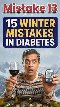 Alcohol in Winters for Diabetics | 15 Winter Mistakes in Diabetes