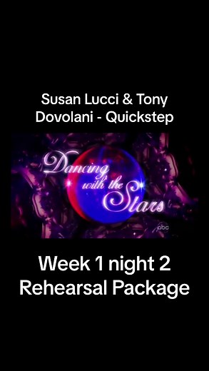 Susan Lucci & Tony Dovolani - Quickstep Dancing With The Stars Season 7 Week 1 Night 2 September 23, 2008 Song: