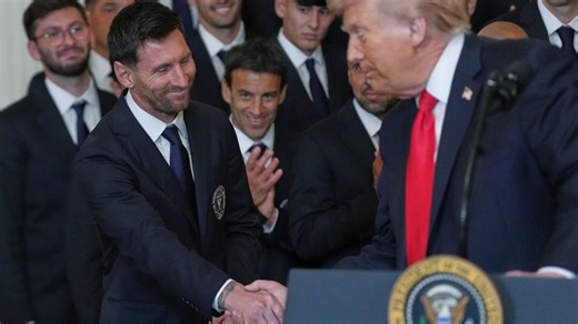 President Trump welcomes Lionel Messi, 2025 MLS Cup champions Inter Miami to White House