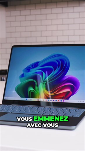 Le #Surface Laptop en 13 pouces est votre PC boosté à l'IA qui vous accompagne partout, toute la journée 🤩