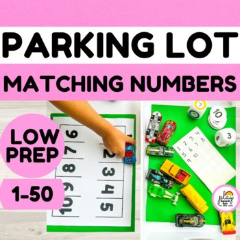 PARKING LOT NUMBERS, MATH CENTERS, FUN PLAY BASED NUMBER RECOGNITION, MATH IDEA