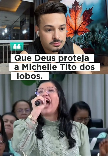 Meu Deus, Michelle Tito rasgou o verbo, que Deus proteja ela dos lobos.